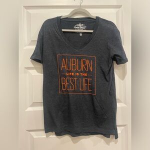 Three Square- Navy Auburn Tigers Vneck- Size Medium